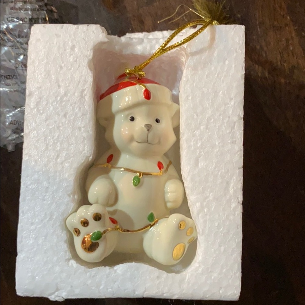 Lenox bear ornament